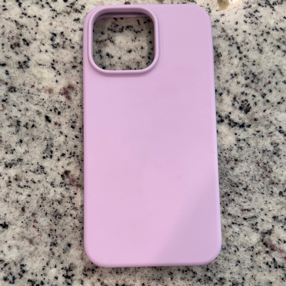 Purple Silicone iPhone 15 Pro Max Case